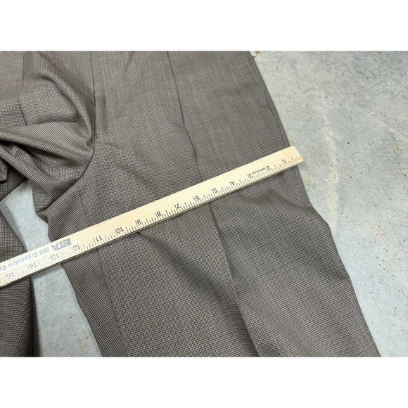 NEW Jones New York Womens Pants Worsted Wool Roger Trousers 33.5x37 Brown - Picture 9 of 11